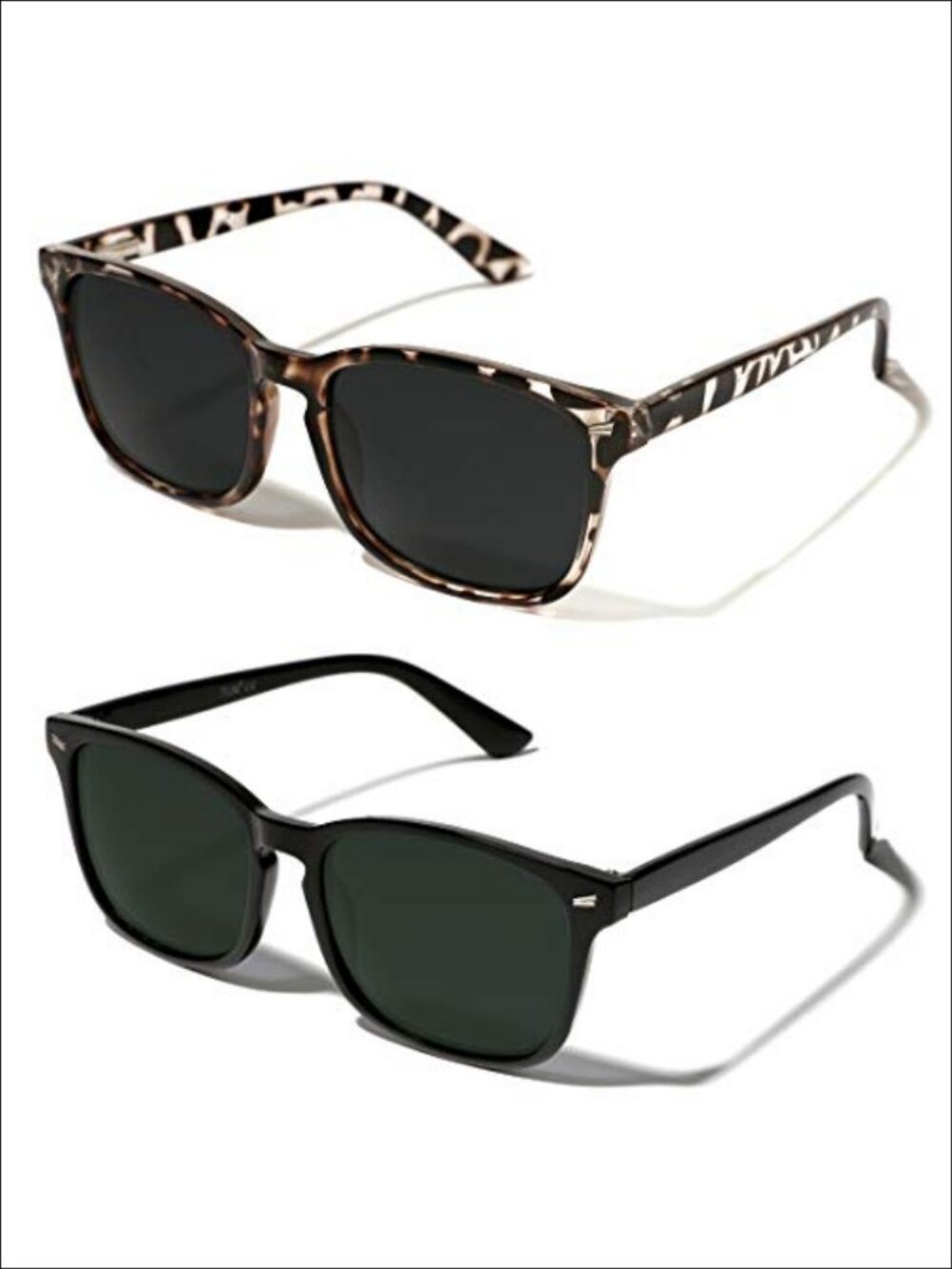 Polarized Square Sunglasses UV Protection Lightweight Trendy Rectangle
